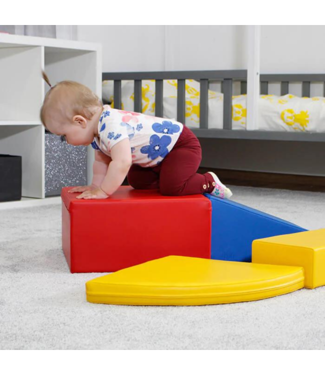Foam blokken set Corner – creatief en veilig speelplezier in primaire kleuren