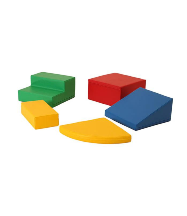 Foam blokken set Corner – creatief en veilig speelplezier in primaire kleuren