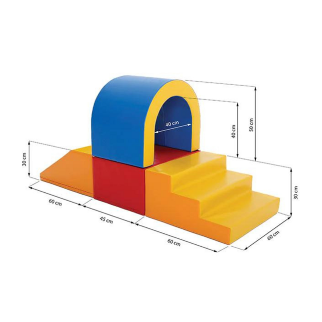 Set XXL de Blocs en Mousse Party aux Couleurs Primaires – Jeu sûr et créatif pour les enfants