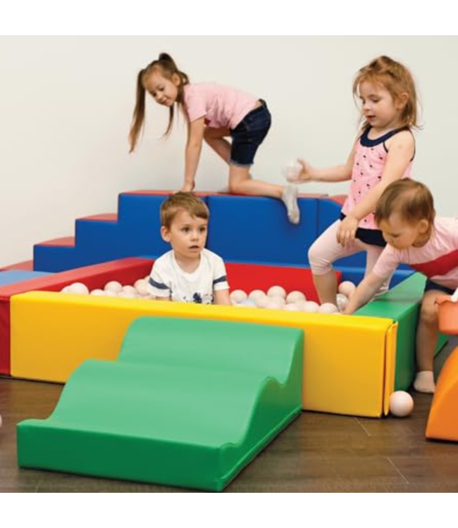Foam blokken party set XXL in primaire kleuren – ideaal voor binnen- en buitenspeelplezier