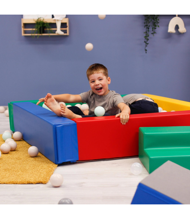 Foam blokken party set XXL in primaire kleuren – ideaal voor binnen- en buitenspeelplezier