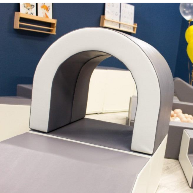 Foam blokken party set XXL in grijs-wit – stijlvol en tijdloos speelplezier voor kinderen