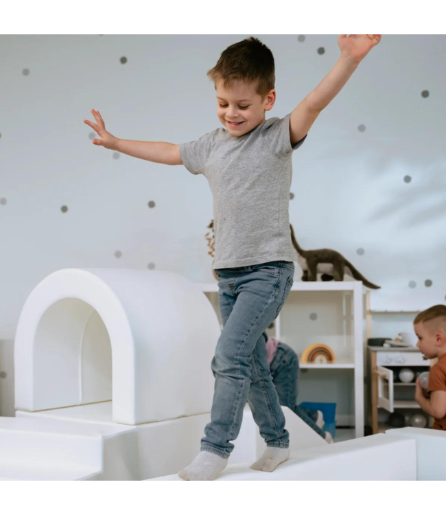Foam blokken party set XXL in wit – minimalistisch en veilig speelplezier voor kinderen