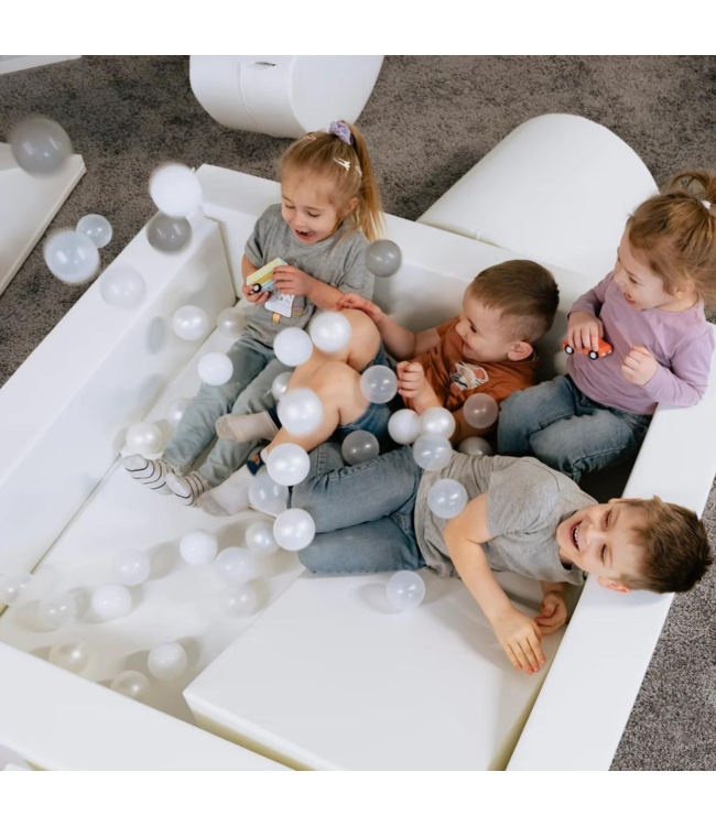 Foam blokken party set XXL in wit – minimalistisch en veilig speelplezier voor kinderen