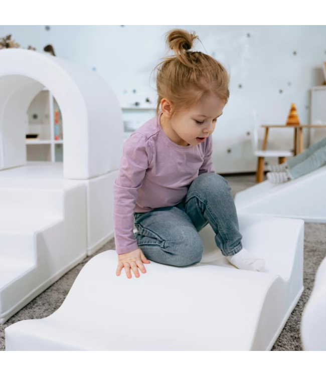 Foam blokken party set XXL in wit – minimalistisch en veilig speelplezier voor kinderen