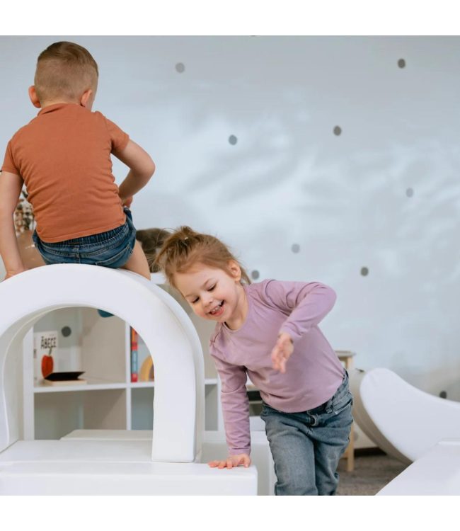 Foam blokken party set XXL in wit – minimalistisch en veilig speelplezier voor kinderen