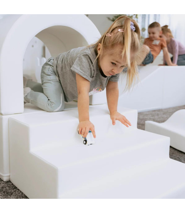 Foam blokken party set XXL in wit – minimalistisch en veilig speelplezier voor kinderen