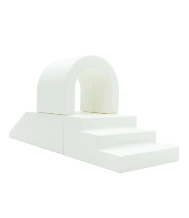 Foam blokken party set XXL in wit – minimalistisch en veilig speelplezier voor kinderen