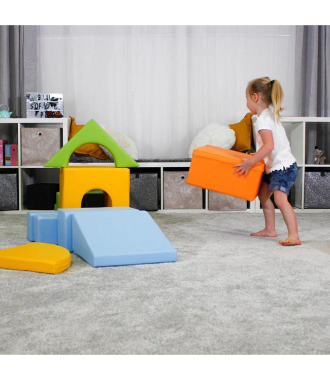 Foam blokken set XXL in lichte kleuren – veilig spelen vanaf 9 maanden