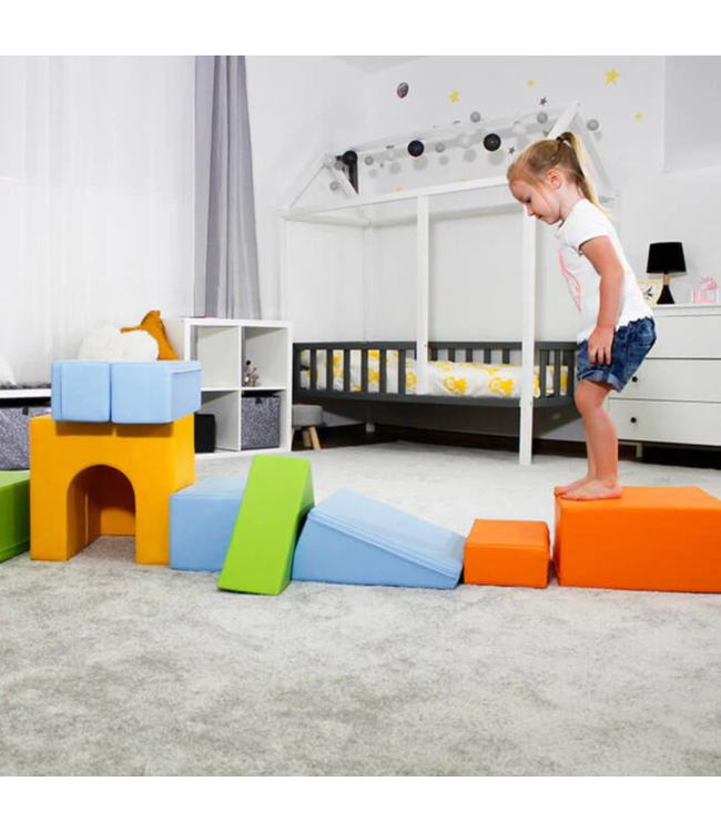 Foam blokken set XXL in lichte kleuren – veilig spelen vanaf 9 maanden