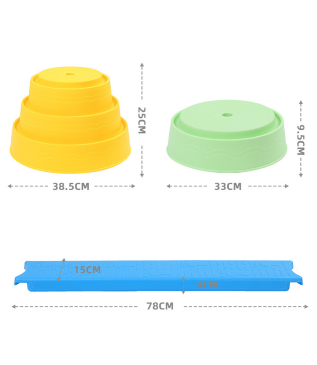 Evenwichtsbalk | Montessori speelgoed | Kunststof