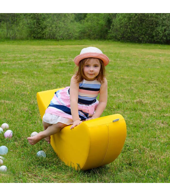Banaan gele rocker voor actief en vrolijk speelplezier
