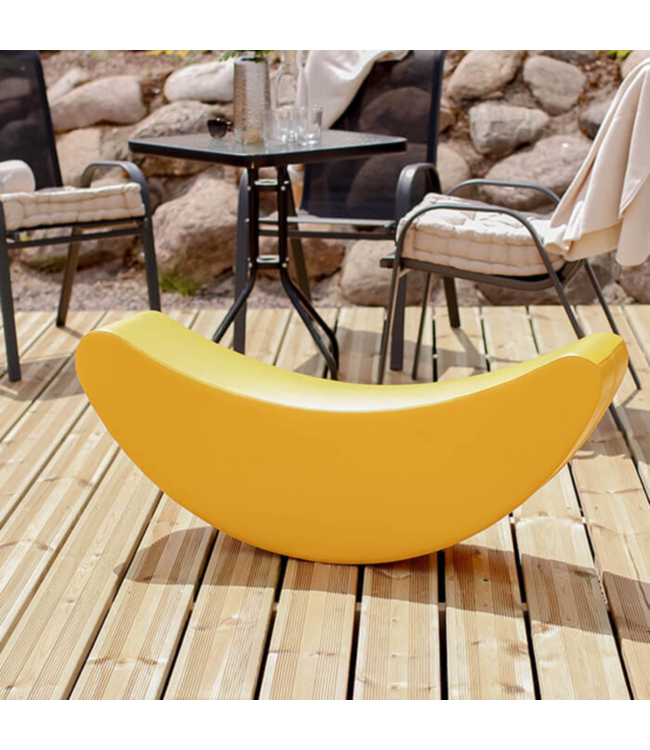 Banaan gele rocker voor actief en vrolijk speelplezier
