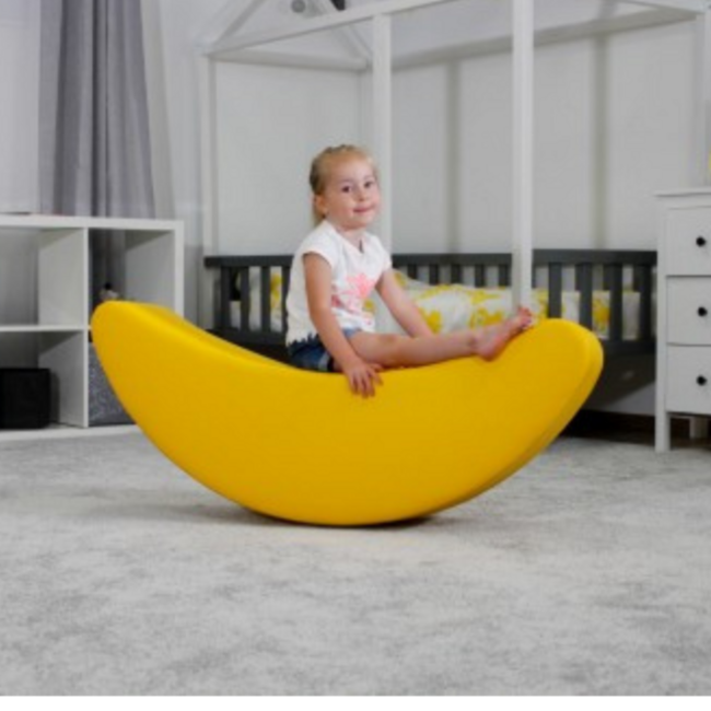 Banaan gele rocker voor actief en vrolijk speelplezier