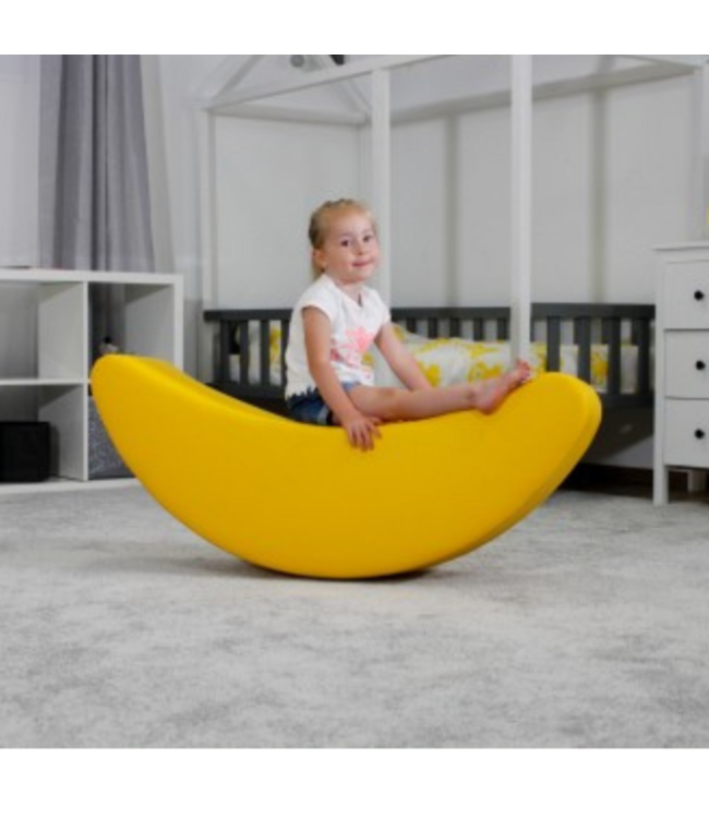 Banaan gele rocker voor actief en vrolijk speelplezier