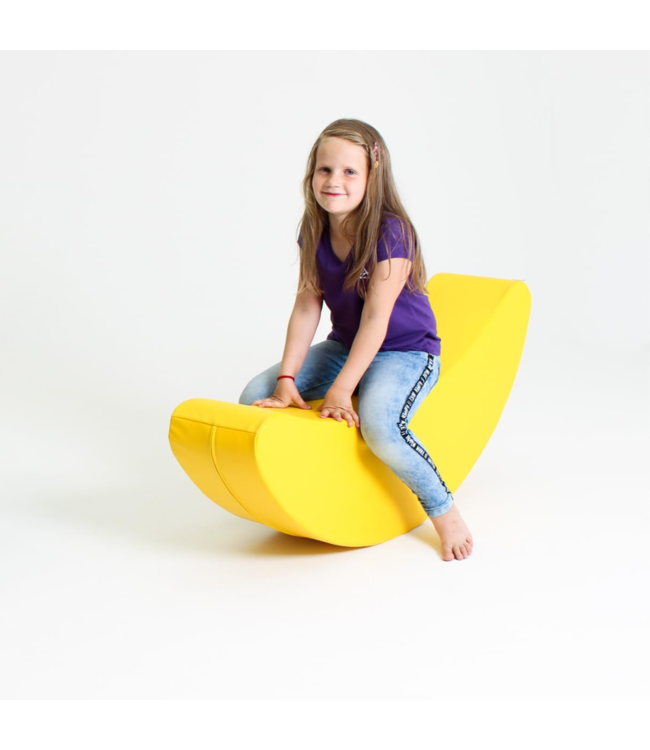 Banaan gele rocker voor actief en vrolijk speelplezier