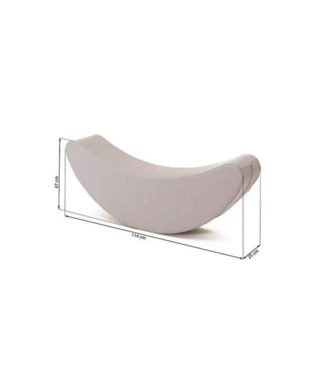 Grijze rocker voor balans, rust en speels plezier