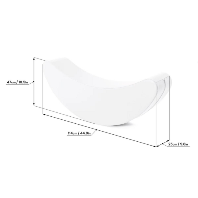Foam Banana Swing in white – safe and playful for children