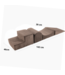 Bruine foam blokken set corduroy – stevig en creatief kinderspeelgoed