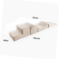 beige foam blokken set corduroy – duurzaam kinderspeelgoed