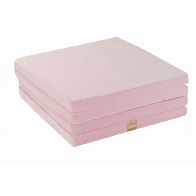 Roze foam speelmat met zachte velvet hoes