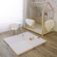Roze foam speelmat met zachte velvet hoes