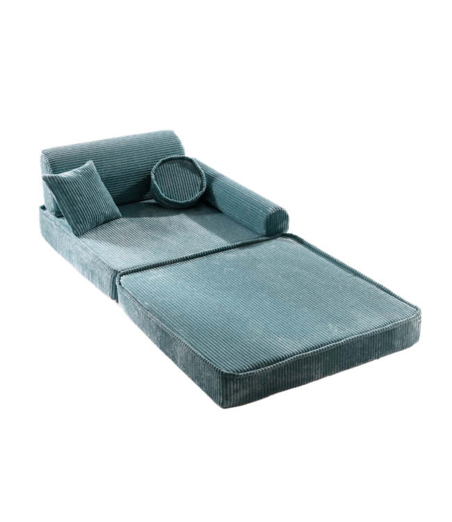 Modulaire speelbank in turquoise