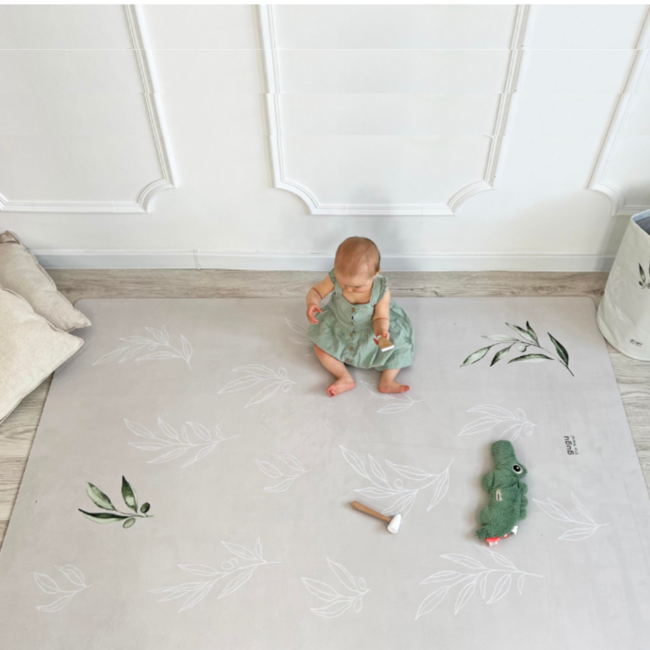 Rechthoekig speelkleed met Olive Garden-print voor veilig en comfortabel speelplezier