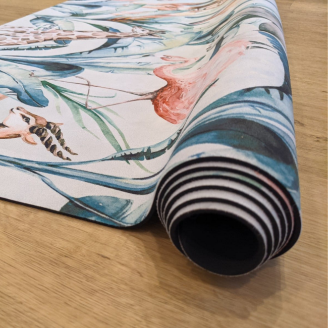 Tapis de jeu rectangulaire avec design African Life pour un espace de jeu sûr et confortable