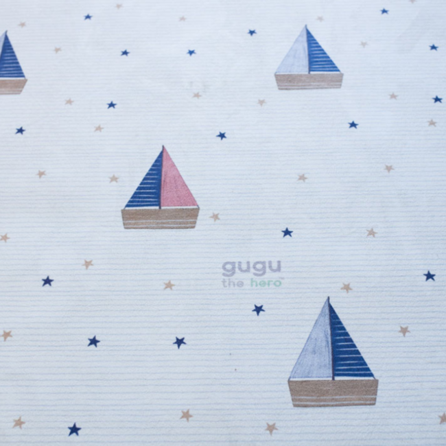 Rechthoekig speelkleed met Little Sailor-print voor veilig en comfortabel speelplezier