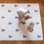 Rectangle play mat with Little Sailor print for safe and comfortable play