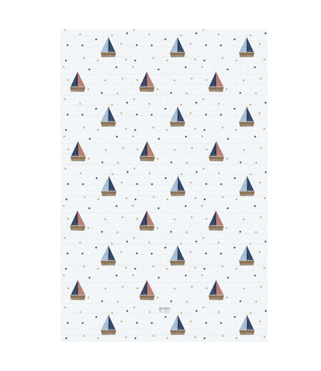 Rechthoekig speelkleed met Little Sailor-print voor veilig en comfortabel speelplezier