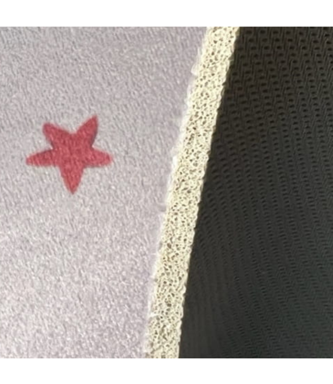 Rond speelkleed met luchtballonprint in zachte kleuren, duurzaam en comfortabel