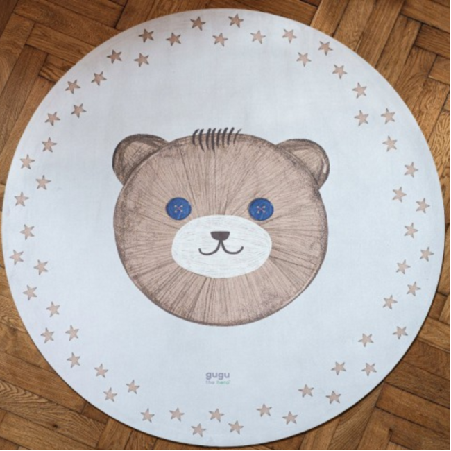 Rond speelkleed met Teddy Solo-print voor veilig en comfortabel speelplezier