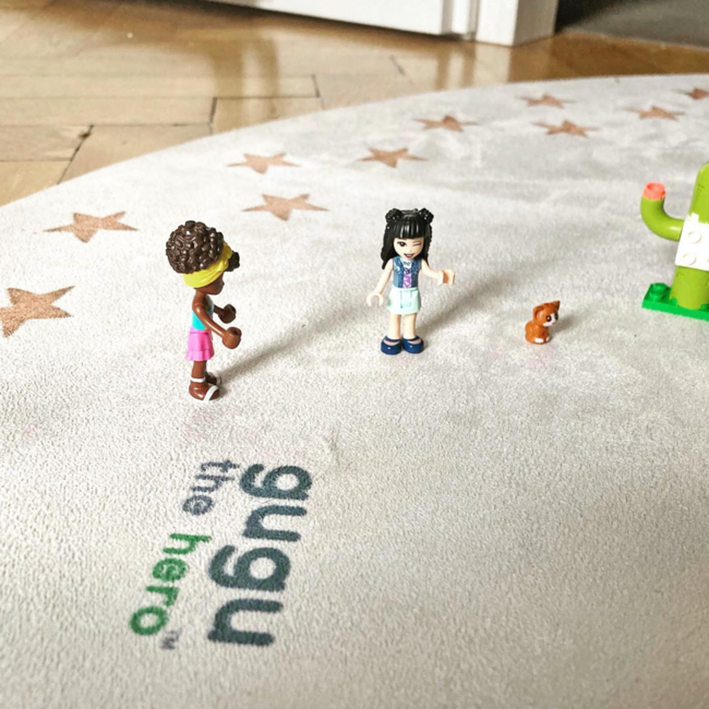 Tapis de jeu rond avec motif Teddy Solo pour un jeu sûr et confortable