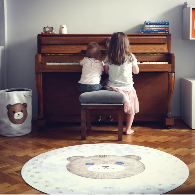 Tapis de jeu rond avec motif Teddy Solo pour un jeu sûr et confortable