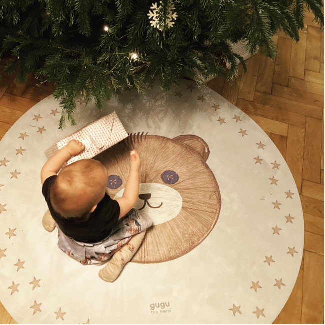 Tapis de jeu rond avec motif Teddy Solo pour un jeu sûr et confortable