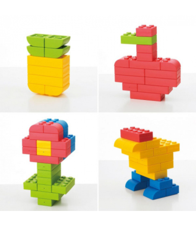 Q-Blocks | Grote bouwstenen | multicolor |  32 stuks