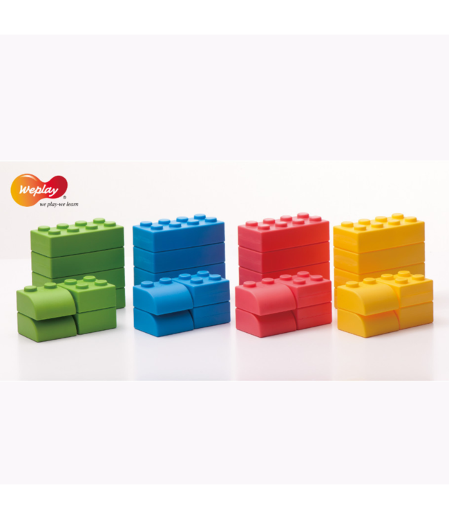 Q-Blocks | Grote bouwstenen | multicolor |  32 stuks