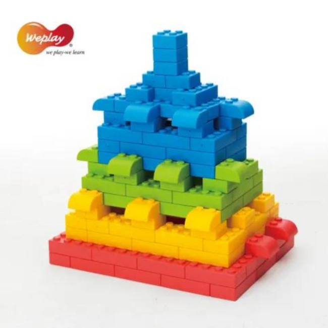 Q-Blocks | Grote bouwstenen | multicolor |  64 stuks