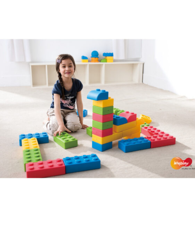 Q-Blocks | Grote bouwstenen | multicolor |  64 stuks