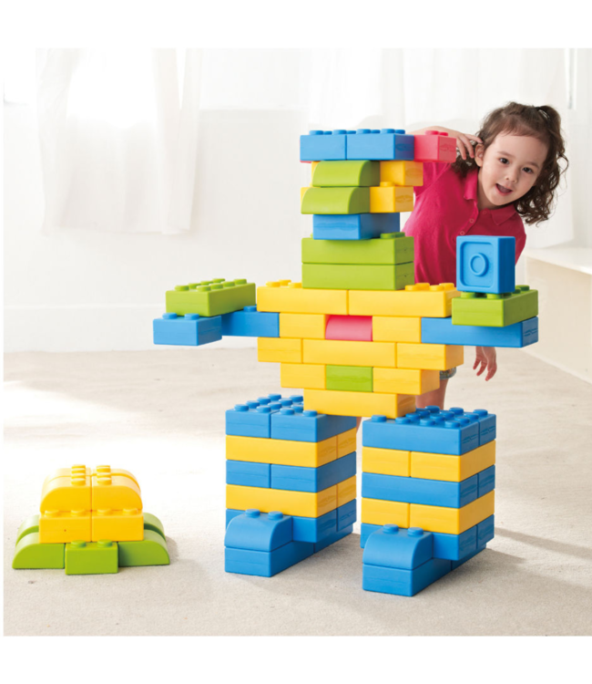 Q-Blocks | Grote bouwstenen | multicolor |  64 stuks