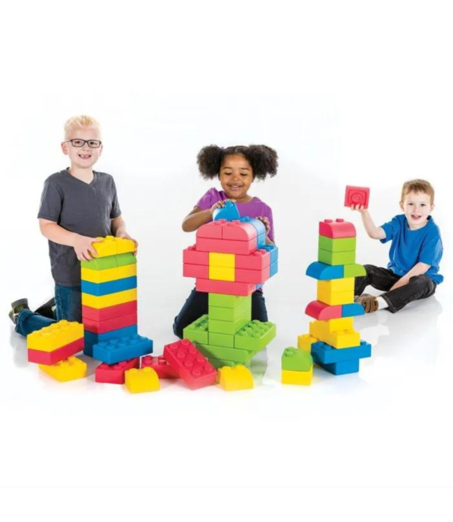 Q-Blocks | Grote bouwstenen | multicolor |  64 stuks