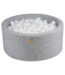 Ballenbak teddystof | Grijs | 300 ballen