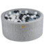 Ballenbak teddystof | Grijs | 300 ballen