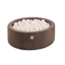 Corduroy Ball Pit | Brown with 200 colorful balls for endless fun