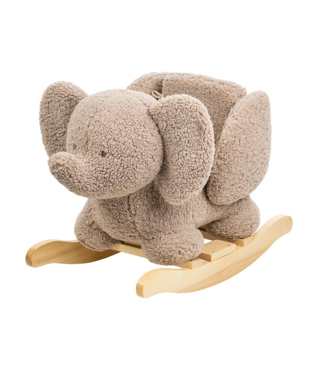 Hobbeldier olifant | Teddy stof | Taupe