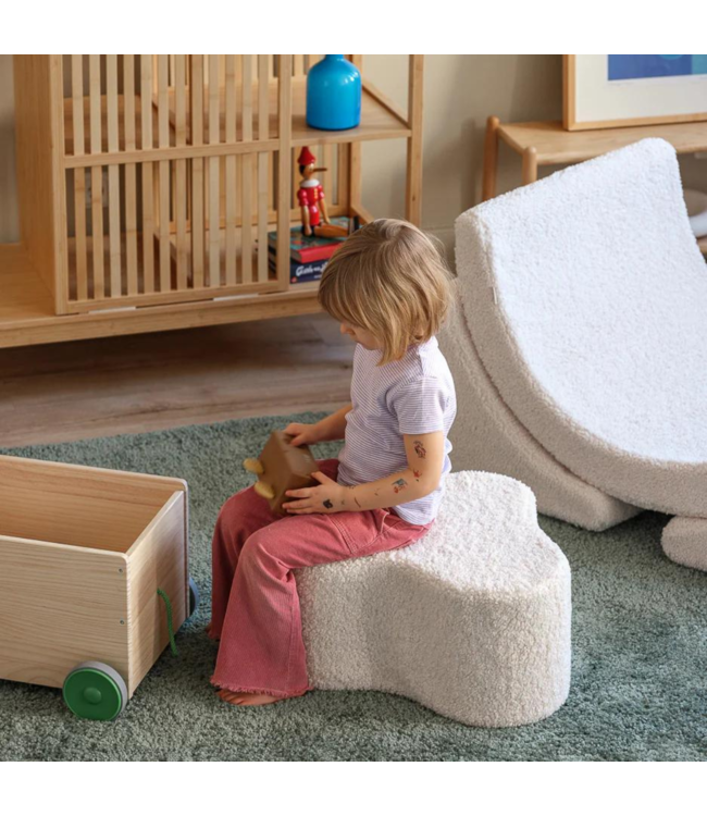 Poef kinderkamer | Creme wit