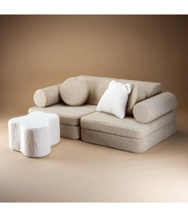 Poef kinderkamer | Creme wit