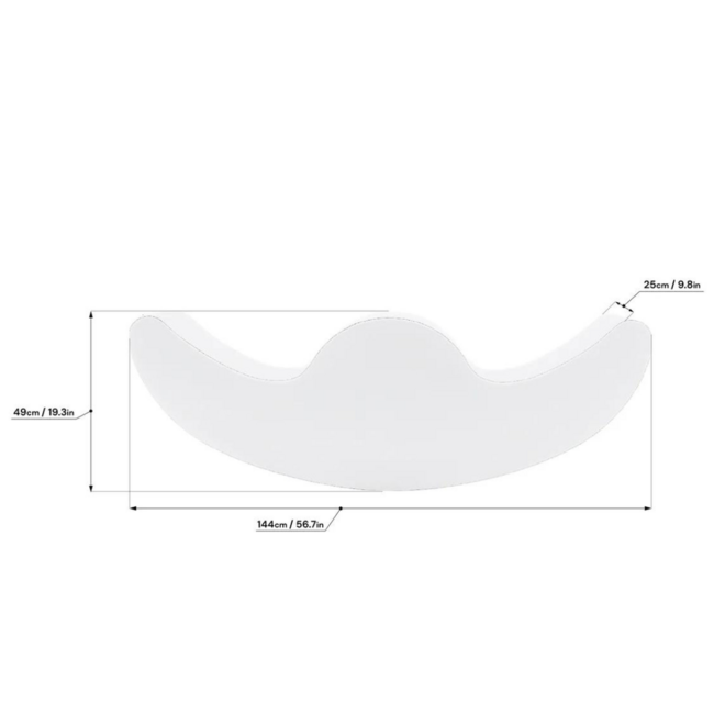 Witte schommelwip voor 2 kinderen – spelend leren in stijl